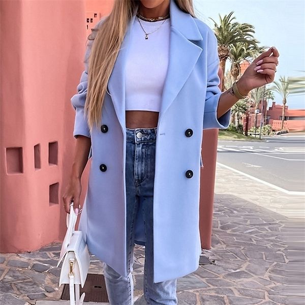 womens wool blends spring autumn trench coat woman doublebreasted midlong women trench coat overcoat streetwear khaki windbreaker female 221, Black
womens wool blends spring autumn trench coat woman doublebreasted midlong women trench coat overcoat streetwear khaki windbreaker female 221, Black