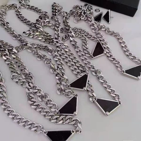 2022 luxury stainless steel chain necklace 53cm for women designers necklaces chains thick long neck punk rock style white black colors, Silver
2022 luxury stainless steel chain necklace 53cm for women designers necklaces chains thick long neck punk rock style white black colors, Silver
