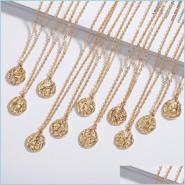 pendant necklaces hammered metal emboss 12 zodiac horoscope astrology pendant necklace retro fashion neck jewelry minimalist round ch dhbdz, Silver
pendant necklaces hammered metal emboss 12 zodiac horoscope astrology pendant necklace retro fashion neck jewelry minimalist round ch dhbdz, Silver