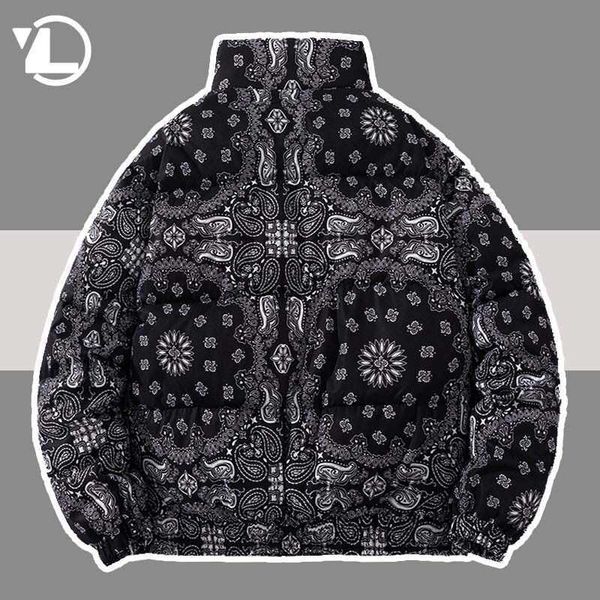 men's down parkas winter harajuku paisley pattern padded jacket men warm cashew flowers loose parkas thicken fashion streetwear outerwe, Black
men's down parkas winter harajuku paisley pattern padded jacket men warm cashew flowers loose parkas thicken fashion streetwear outerwe, Black