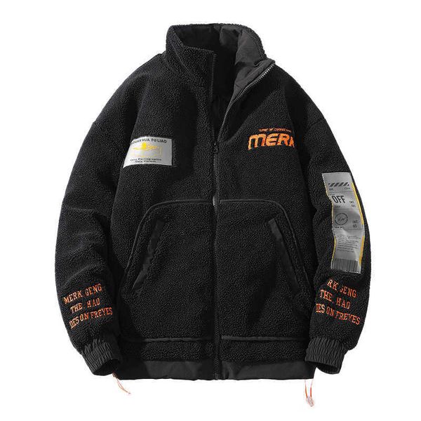 men's down parkas men's cotton padded jacket winter couple korean polar fleece ins embroidered parkas coat lamb wool warm softshe, Black
men's down parkas men's cotton padded jacket winter couple korean polar fleece ins embroidered parkas coat lamb wool warm softshe, Black