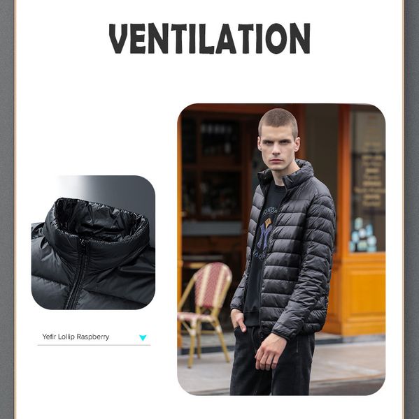 sell men's light down jacket short winter fashion casual plus size white duck down outdoor coats parkas solid color, Black
sell men's light down jacket short winter fashion casual plus size white duck down outdoor coats parkas solid color, Black