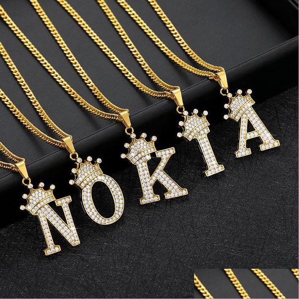 pendant necklaces crown a-z initial letters necklace hip hop crystal zircon 26 alphabet pendant necklaces for women men gold chain vi dhfx1, Silver
pendant necklaces crown a-z initial letters necklace hip hop crystal zircon 26 alphabet pendant necklaces for women men gold chain vi dhfx1, Silver