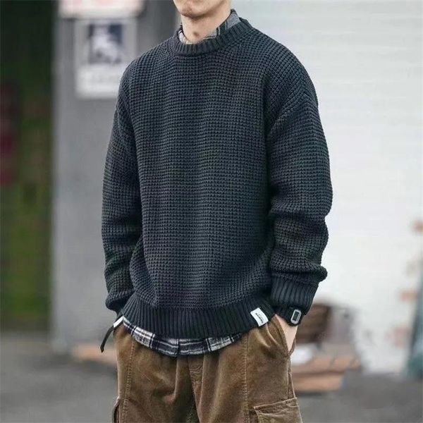 mens sweaters mens solid color loose knitted sweater autumn fashion harajuku long sleeved shirt large size mens jumpers round neck m2xl 2210, White;black
mens sweaters mens solid color loose knitted sweater autumn fashion harajuku long sleeved shirt large size mens jumpers round neck m2xl 2210, White;black
