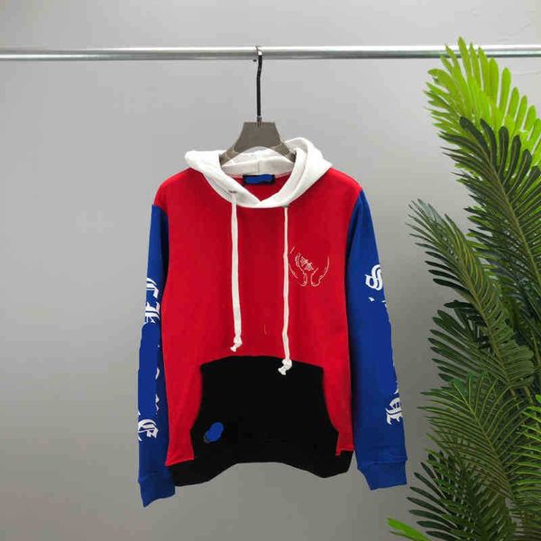 fleece hoodie trendy men's european goods contrast color stitching sweater horseshoe sanskrit cross ch k6n2, Black
fleece hoodie trendy men's european goods contrast color stitching sweater horseshoe sanskrit cross ch k6n2, Black