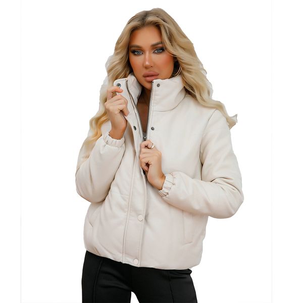 autumn winter short design women's pu leather down coats female thickened cotton padded clothes lady solid heavy coats outwear, Black
autumn winter short design women's pu leather down coats female thickened cotton padded clothes lady solid heavy coats outwear, Black