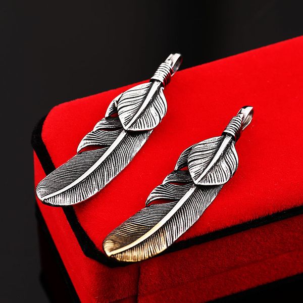 vintage stainless steel feather leaf pendant necklace with ball chain for men women, Silver
vintage stainless steel feather leaf pendant necklace with ball chain for men women, Silver