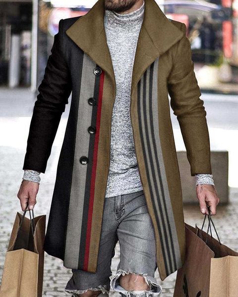 men's fur faux fur plaid long cape fashion korean trend autumn and winter men's long-sleeved woolen coat single-breasted loose cas, Black
men's fur faux fur plaid long cape fashion korean trend autumn and winter men's long-sleeved woolen coat single-breasted loose cas, Black