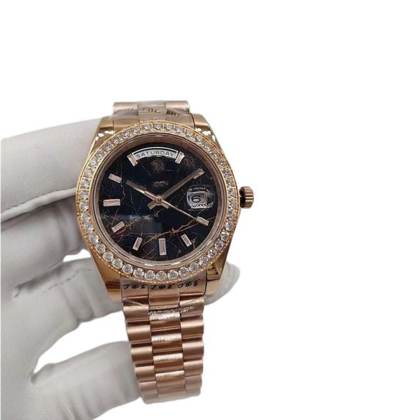 zr maker mens watch 41mm 18k rose gold diamond bezel lens time scale dual date president asia 2813 automatic men's wristwatch, Slivery;brown
zr maker mens watch 41mm 18k rose gold diamond bezel lens time scale dual date president asia 2813 automatic men's wristwatch, Slivery;brown