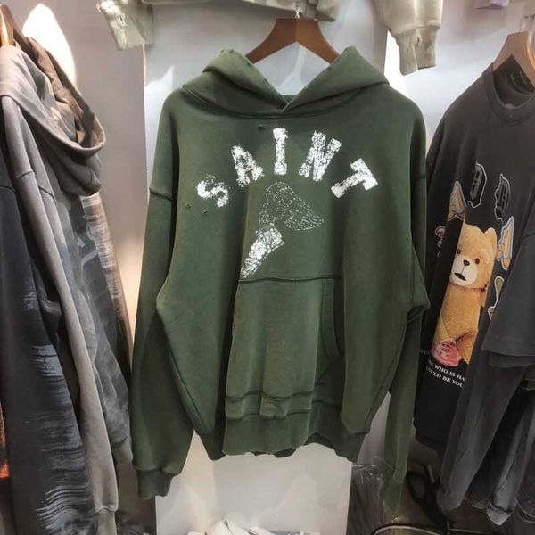 autumn and winter new saint high street fashion brand printed ragged washed old men's plush loose os sweater coat, Black
autumn and winter new saint high street fashion brand printed ragged washed old men's plush loose os sweater coat, Black