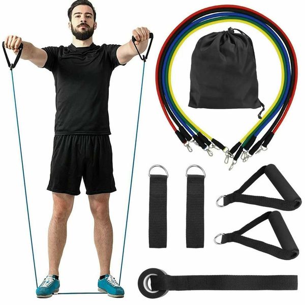 11pcs/set latex tubes resistance bands 150/100 lbs home gym strength training pull rope yoga tension band fitness equipment
11pcs/set latex tubes resistance bands 150/100 lbs home gym strength training pull rope yoga tension band fitness equipment