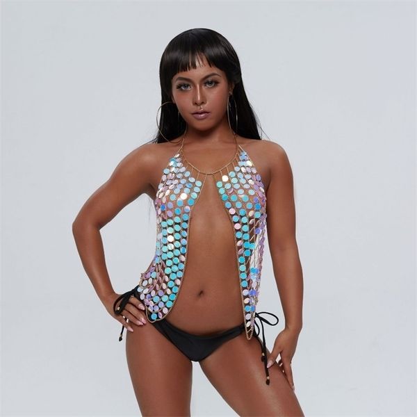other exaggerated womens sequins plastic bra chain chest body jewelry for women handmade charm body jewelry drop 221008, Slivery;golden
other exaggerated womens sequins plastic bra chain chest body jewelry for women handmade charm body jewelry drop 221008, Slivery;golden