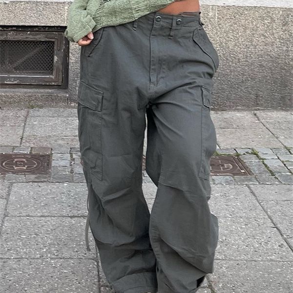 womens pants capris vintage cargo pants baggy jeans women fashion 90s streetwear pockets overalls armygreen high waist loose y2k denim trous, Black;white
womens pants capris vintage cargo pants baggy jeans women fashion 90s streetwear pockets overalls armygreen high waist loose y2k denim trous, Black;white