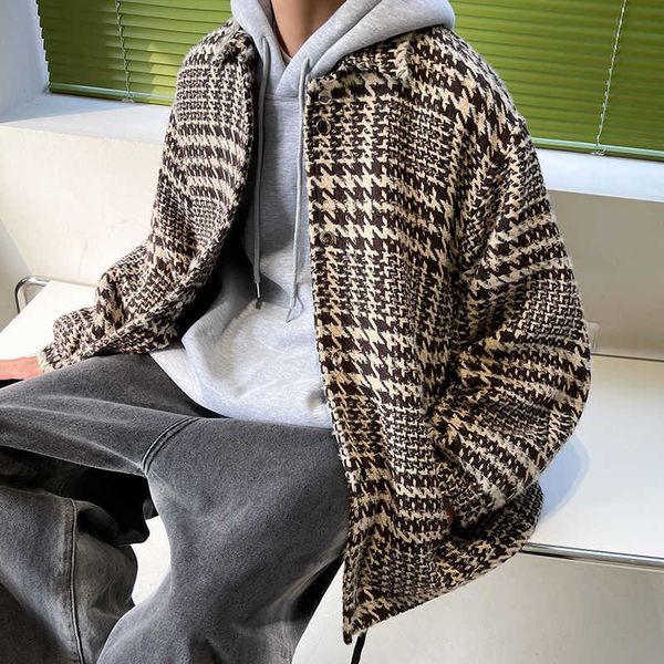 men's fur faux fur autumn plaid woolen coat men warm fashion retro casual woolen jacket men korean loose short woolen coat mens overcoa, Black
men's fur faux fur autumn plaid woolen coat men warm fashion retro casual woolen jacket men korean loose short woolen coat mens overcoa, Black
