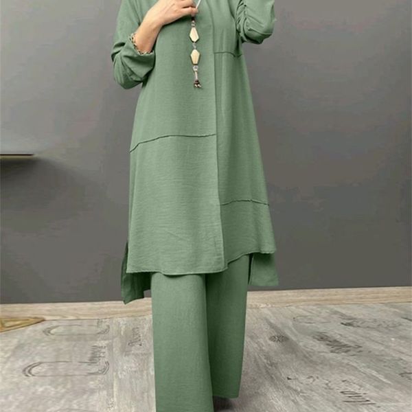 ethnic clothing zanzea women urban tracksuit muslim two piece sets elegant long sleeve blouse wide leg pants solid loose outifits 2pcs suit, Red
ethnic clothing zanzea women urban tracksuit muslim two piece sets elegant long sleeve blouse wide leg pants solid loose outifits 2pcs suit, Red