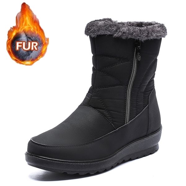 boots women snow fur shoes for waterproof woman zipper platform round toe plush botas mujer winter 221007, Black
boots women snow fur shoes for waterproof woman zipper platform round toe plush botas mujer winter 221007, Black