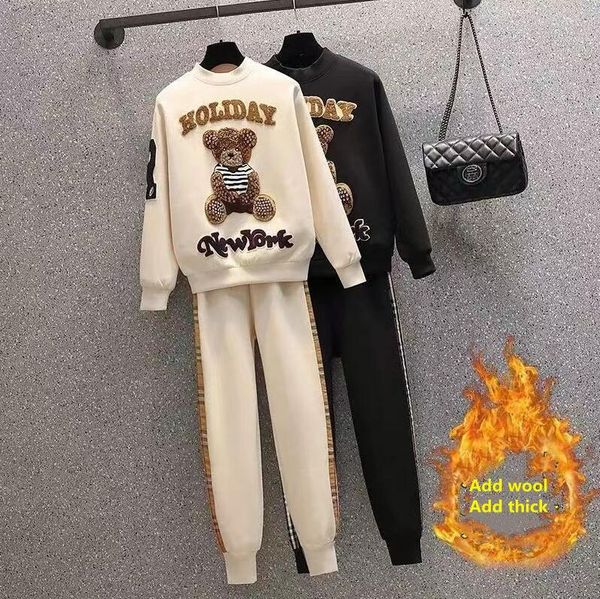 women casual tracksuits womens two piece set cartoon embroidery hoodie stitching sweatsuit girl bear jogging sportwear hoodies and pants siz, Gray
women casual tracksuits womens two piece set cartoon embroidery hoodie stitching sweatsuit girl bear jogging sportwear hoodies and pants siz, Gray