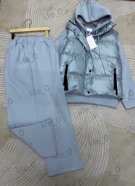 designer womens three pieces pants solid color single button down vest drawstring hoodie sweatshirts wide-waisted sports trousers brand wom, White
designer womens three pieces pants solid color single button down vest drawstring hoodie sweatshirts wide-waisted sports trousers brand wom, White