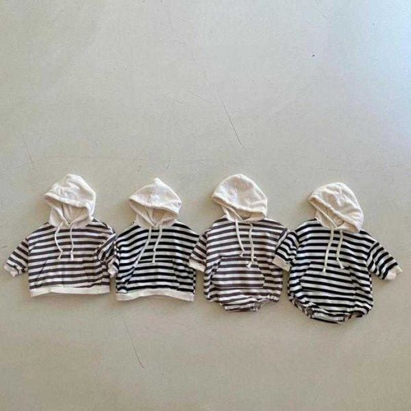 rompers boy fashion striped pocket hooded bodysuit kid comfortable jumpsuit 03y boys autumn allmatch hoodies baby cotton j220922, Blue
rompers boy fashion striped pocket hooded bodysuit kid comfortable jumpsuit 03y boys autumn allmatch hoodies baby cotton j220922, Blue