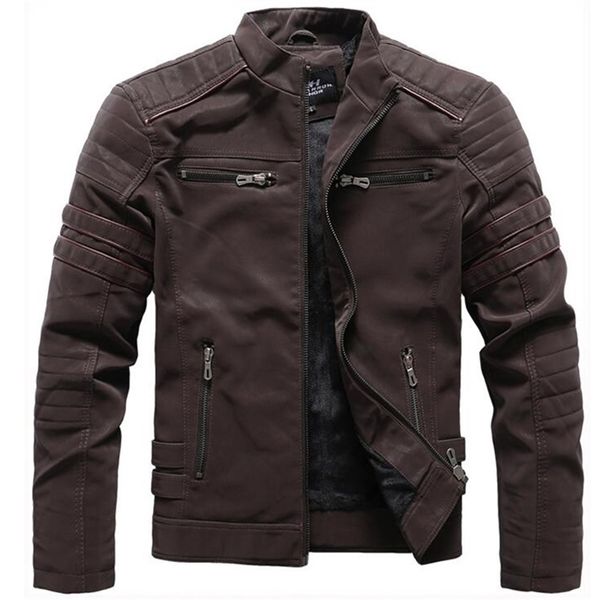 men's leather faux winter fleece jacket men stand collar washed retro motorcycle jackets jaqueta masculino mens coats 4xl clothing 2210, Black
men's leather faux winter fleece jacket men stand collar washed retro motorcycle jackets jaqueta masculino mens coats 4xl clothing 2210, Black