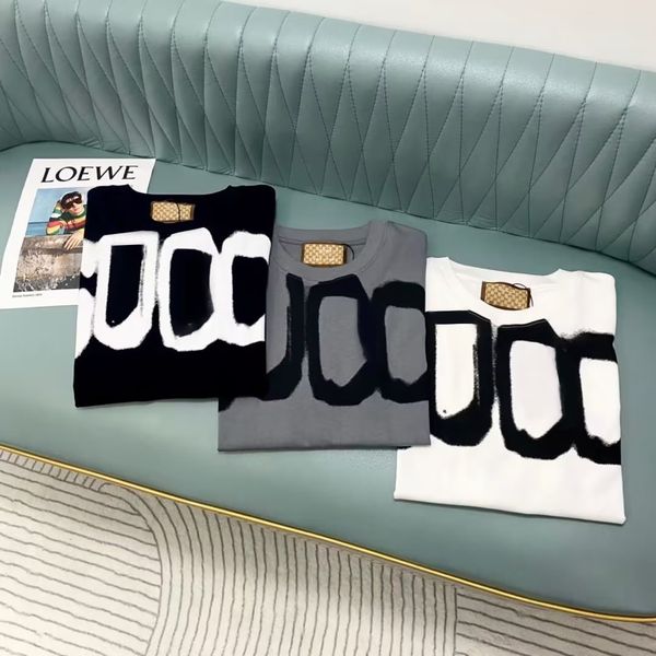 designer men's women's short sleeves t-shirts round neck cotton letters print street sports european style, White;black
designer men's women's short sleeves t-shirts round neck cotton letters print street sports european style, White;black