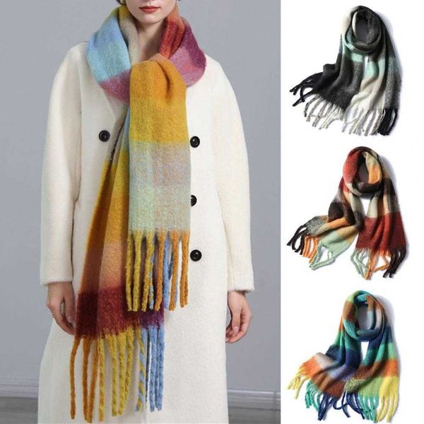 scarves women plaid scarf keep warmth breathable accessory winter oversized long for outdoor g221007, Blue;gray
scarves women plaid scarf keep warmth breathable accessory winter oversized long for outdoor g221007, Blue;gray