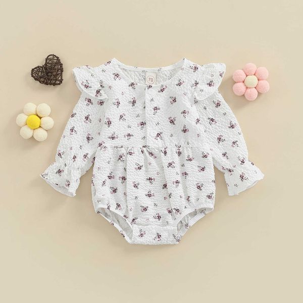 rompers infants baby girls sweet romper ruffle trim long sleeves round neck buttons flower printed jumpsuits autumn clothes j220922, Blue
rompers infants baby girls sweet romper ruffle trim long sleeves round neck buttons flower printed jumpsuits autumn clothes j220922, Blue
