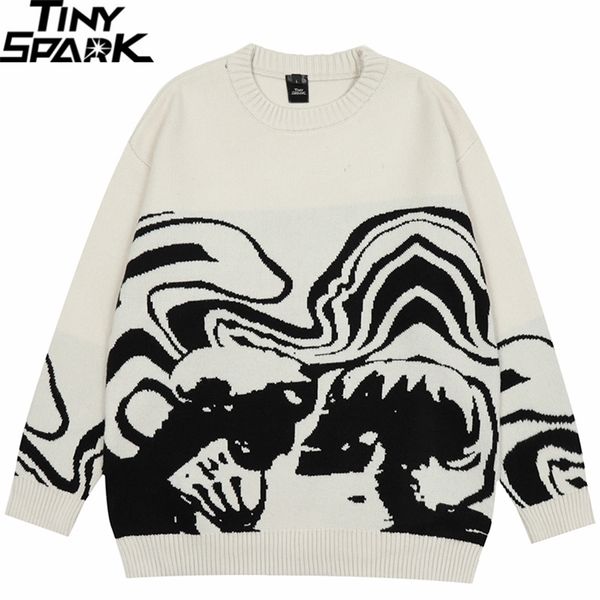 mens sweaters men streetwear sweater retro painting skull graphic hip hop knitted sweater vintage pullover casual wool sweater hipster 22100, White;black
mens sweaters men streetwear sweater retro painting skull graphic hip hop knitted sweater vintage pullover casual wool sweater hipster 22100, White;black
