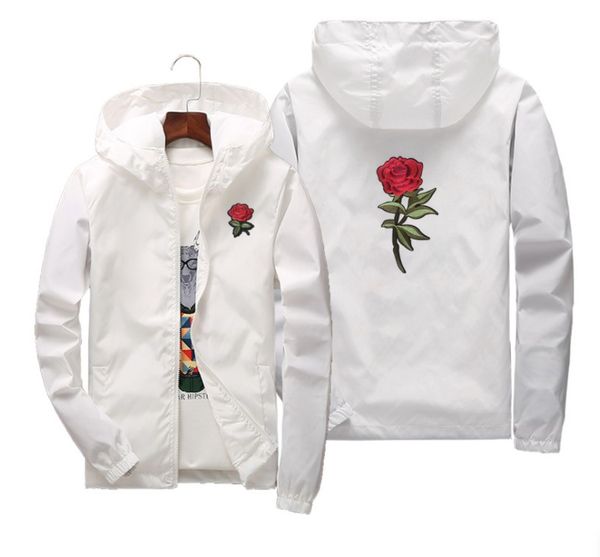 embroidery windbreaker jacket men zipper hooded 8 styles rose jacket windbreakers man and women's jackets new fashion white black roses, Black;brown
embroidery windbreaker jacket men zipper hooded 8 styles rose jacket windbreakers man and women's jackets new fashion white black roses, Black;brown