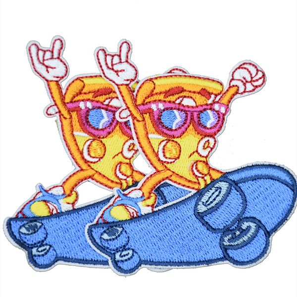 cartoon pizza skateboarding sewing notions embroidery patches iron on for clothing shirts bags custom patch, Black
cartoon pizza skateboarding sewing notions embroidery patches iron on for clothing shirts bags custom patch, Black