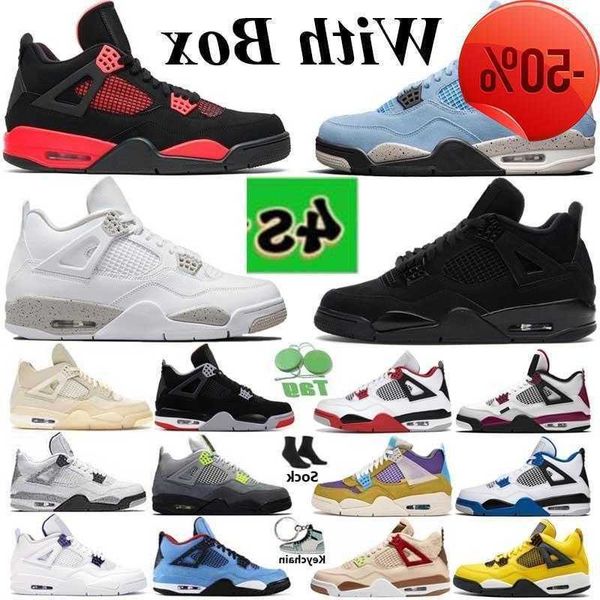 with box mens jumpman 4 og 4s university blue red thunder black cat oreo sail shimmer desert moss bred infrared men women
with box mens jumpman 4 og 4s university blue red thunder black cat oreo sail shimmer desert moss bred infrared men women