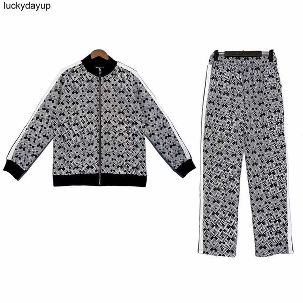 new men's tracksuits designer palmss fashion brand irregular pattern jacket casual pants sport set, Gray
new men's tracksuits designer palmss fashion brand irregular pattern jacket casual pants sport set, Gray