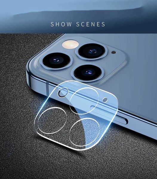 Image of Cameras protectors Film Tempered Glass Cover for iPhone 13 12 pro max min Camera Lens Screen Protector with Retail Package
