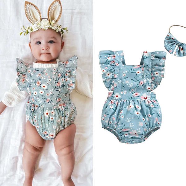 rompers summer baby girl clothes flower print short sleeve romper newborn baby girls jumpsuit baby headband clothing outfits j220922, Blue
rompers summer baby girl clothes flower print short sleeve romper newborn baby girls jumpsuit baby headband clothing outfits j220922, Blue