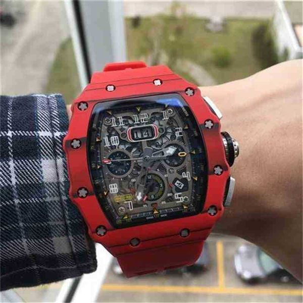 watch designer luxury mens mechanics richa milles wristwatch carbon fiber red men's multifunctional automatic mechanical personality la, Slivery;brown
watch designer luxury mens mechanics richa milles wristwatch carbon fiber red men's multifunctional automatic mechanical personality la, Slivery;brown