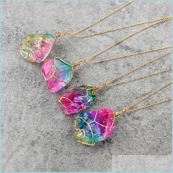 pendant necklaces winding seven colors pendant necklace rough jewelry natural necklaces women men fashion crystal chain european styl dhnck, Silver
pendant necklaces winding seven colors pendant necklace rough jewelry natural necklaces women men fashion crystal chain european styl dhnck, Silver