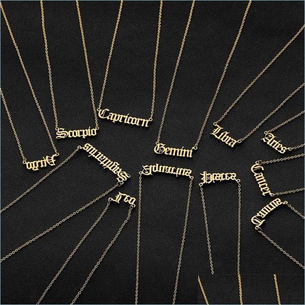 lockets 12 constellation jewelry lockets stainless steel zodiac letter necklace virgo leo taurus gemini cancer old english collar 429 dhzcd, Silver
lockets 12 constellation jewelry lockets stainless steel zodiac letter necklace virgo leo taurus gemini cancer old english collar 429 dhzcd, Silver