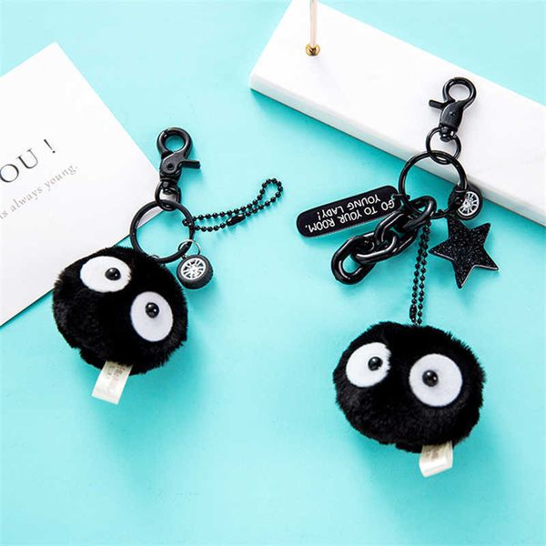 key rings new plush keychains miyazaki spirited away coal briquettes elf car keychain pendant ladies bag ornaments creative gifts g221007, Slivery;golden
key rings new plush keychains miyazaki spirited away coal briquettes elf car keychain pendant ladies bag ornaments creative gifts g221007, Slivery;golden