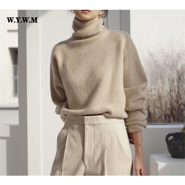 womens sweaters wywm cashmere elegant turtle neck women sweater soft knitted basic pullovers o neck loose warm female knitwear jumper 221008, White;black
womens sweaters wywm cashmere elegant turtle neck women sweater soft knitted basic pullovers o neck loose warm female knitwear jumper 221008, White;black