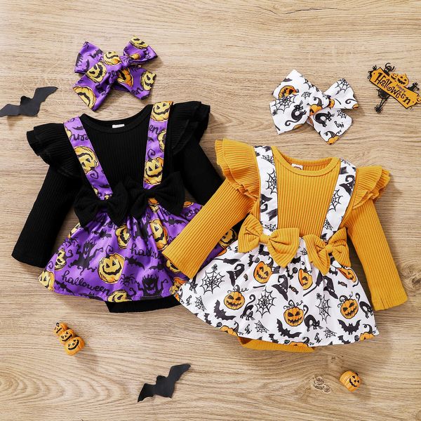rompers halloween baby girls romper and headdress 2 piece pumpkin and bat printing long sleeves patchwork ribbed jumpsuit j220922, Blue
rompers halloween baby girls romper and headdress 2 piece pumpkin and bat printing long sleeves patchwork ribbed jumpsuit j220922, Blue