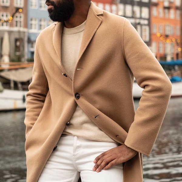 men's fur faux fur fashion trend mens overcoats autumn and winter vintage solid wool coats for men casual long sleeve button-down lapel, Black
men's fur faux fur fashion trend mens overcoats autumn and winter vintage solid wool coats for men casual long sleeve button-down lapel, Black