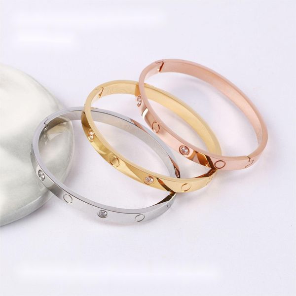 nail bangle designer bracelets luxury jewelry for women bangle fashion accessories titanium steel alloy 18k gold plated craft never fade not, Black
nail bangle designer bracelets luxury jewelry for women bangle fashion accessories titanium steel alloy 18k gold plated craft never fade not, Black