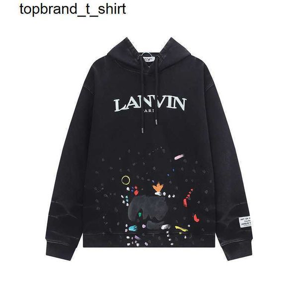 men's hoodies designer sweatshirts lanvs winter new print embroidery letters speckle hooded loose sweater men women, Black
men's hoodies designer sweatshirts lanvs winter new print embroidery letters speckle hooded loose sweater men women, Black