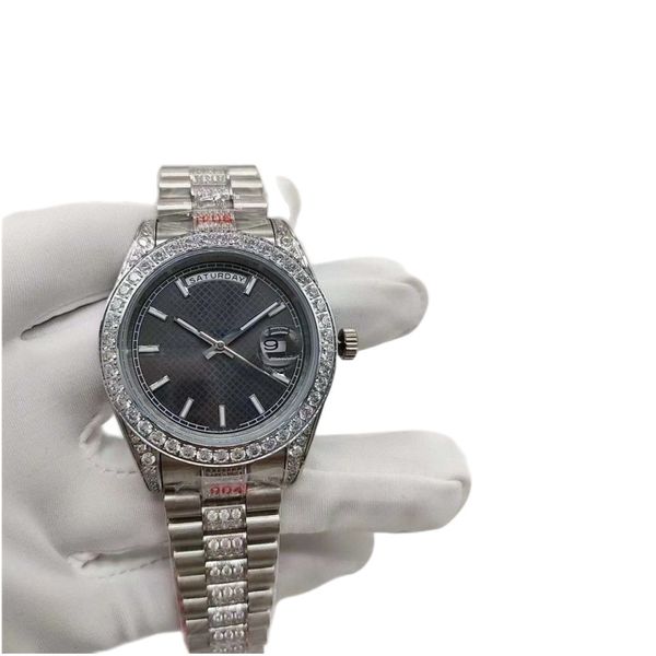 factory sale men watches grey dial diamond bezel classic 41mm 2813 automatic movement strap green luminous self-winding wristwatches, Slivery;brown
factory sale men watches grey dial diamond bezel classic 41mm 2813 automatic movement strap green luminous self-winding wristwatches, Slivery;brown