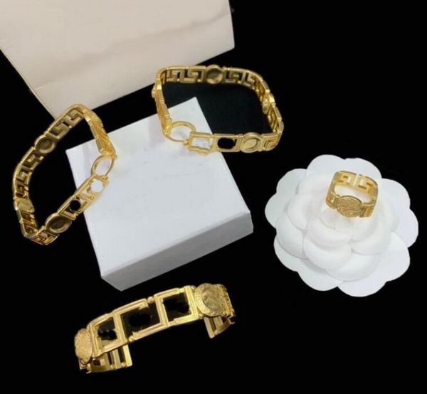 greece meander pattern womens hollow out rome bracelets earrings rings sets medusa head portrait 18k gold plated medusas designer jewelry se, Black
greece meander pattern womens hollow out rome bracelets earrings rings sets medusa head portrait 18k gold plated medusas designer jewelry se, Black