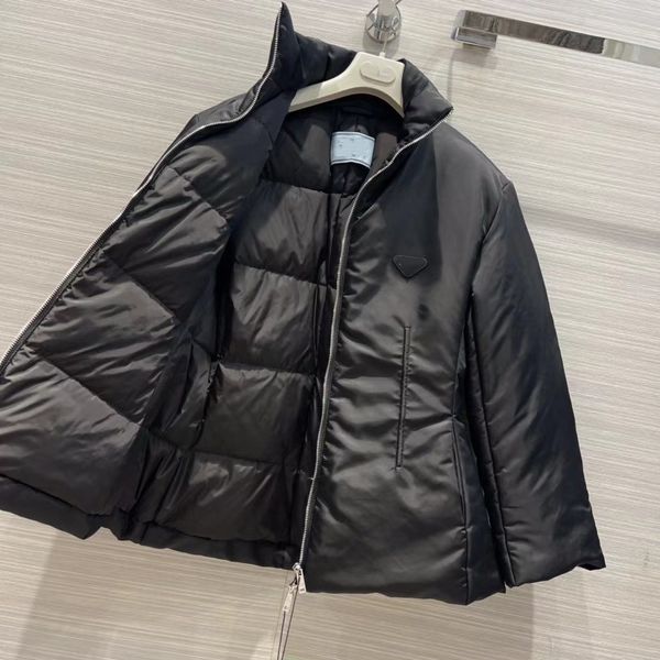 women's down & parkas designer milan runway 20 new winter stand collar panelled coats brand same style outerwear 075d, Black
women's down & parkas designer milan runway 20 new winter stand collar panelled coats brand same style outerwear 075d, Black