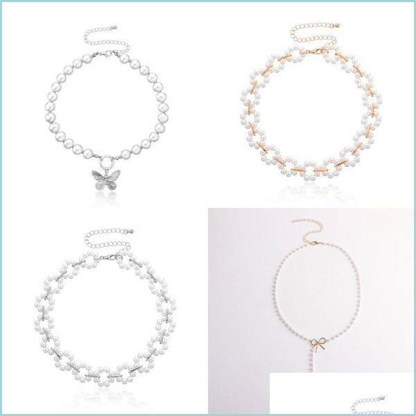 pendant necklaces pendant necklace simple bowknot pearl clavicle chain collar for women lady necklaces jewelry 193 d3 drop delivery 2 dhax4, Silver
pendant necklaces pendant necklace simple bowknot pearl clavicle chain collar for women lady necklaces jewelry 193 d3 drop delivery 2 dhax4, Silver