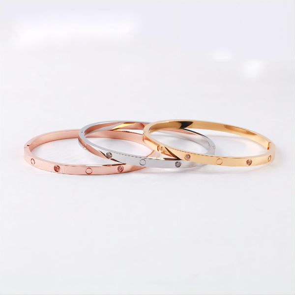 titanium sport accessories bangle classic love bracelets premium 4 diamonds 4mm width screwdriver bracelet gold silver rose designer jewelry
titanium sport accessories bangle classic love bracelets premium 4 diamonds 4mm width screwdriver bracelet gold silver rose designer jewelry