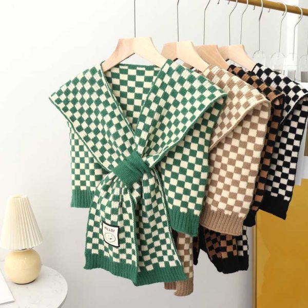 scarves cross shawl women checkerboard outside knitted scarf autumn winter korean fashion grid cape for g221007, Blue;gray
scarves cross shawl women checkerboard outside knitted scarf autumn winter korean fashion grid cape for g221007, Blue;gray