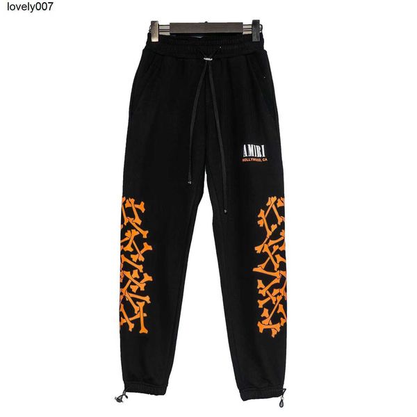 designer men's pants amirs men's bone pattern men's women's lovers loose casual pants leggings, Black
designer men's pants amirs men's bone pattern men's women's lovers loose casual pants leggings, Black